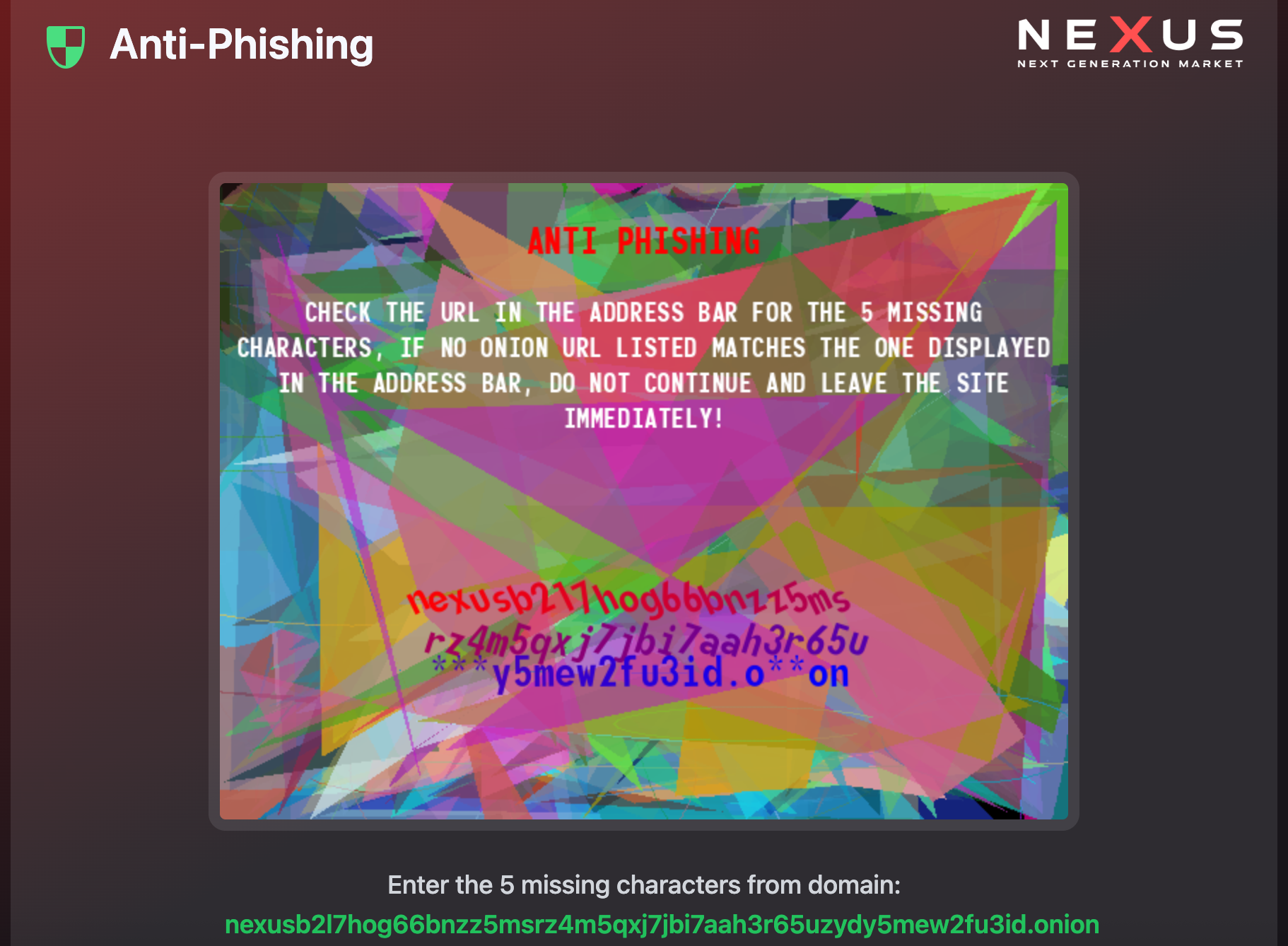 Nexus Market onion mirror list with PGP verification status